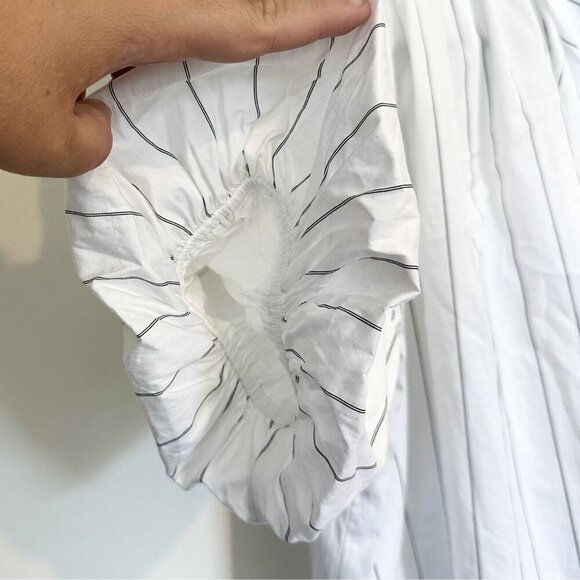 NWT Madewell Shirred Bubble-Sleeve Button-Up Shirt - Size: XXS - Picture 7 of 14